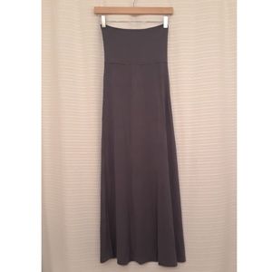 Classic grey maxi skirt